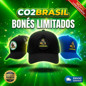 Boné CO2Brasil / Zark Edição Limitada - Bonés exclusivos para pesca e atividades ao ar livre