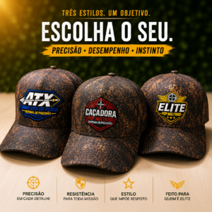Bonés CO2Brasil Edição Limitada - Bonés exclusivos para pesca e atividades ao ar livre