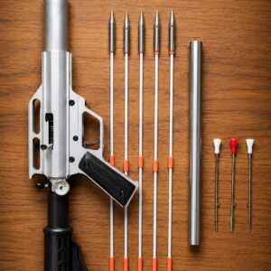 ARX CO2Brasil + Cano para Dardos + 5 Flechas + 3 Dardos | Até 30 Disparos | Pesca Esportiva