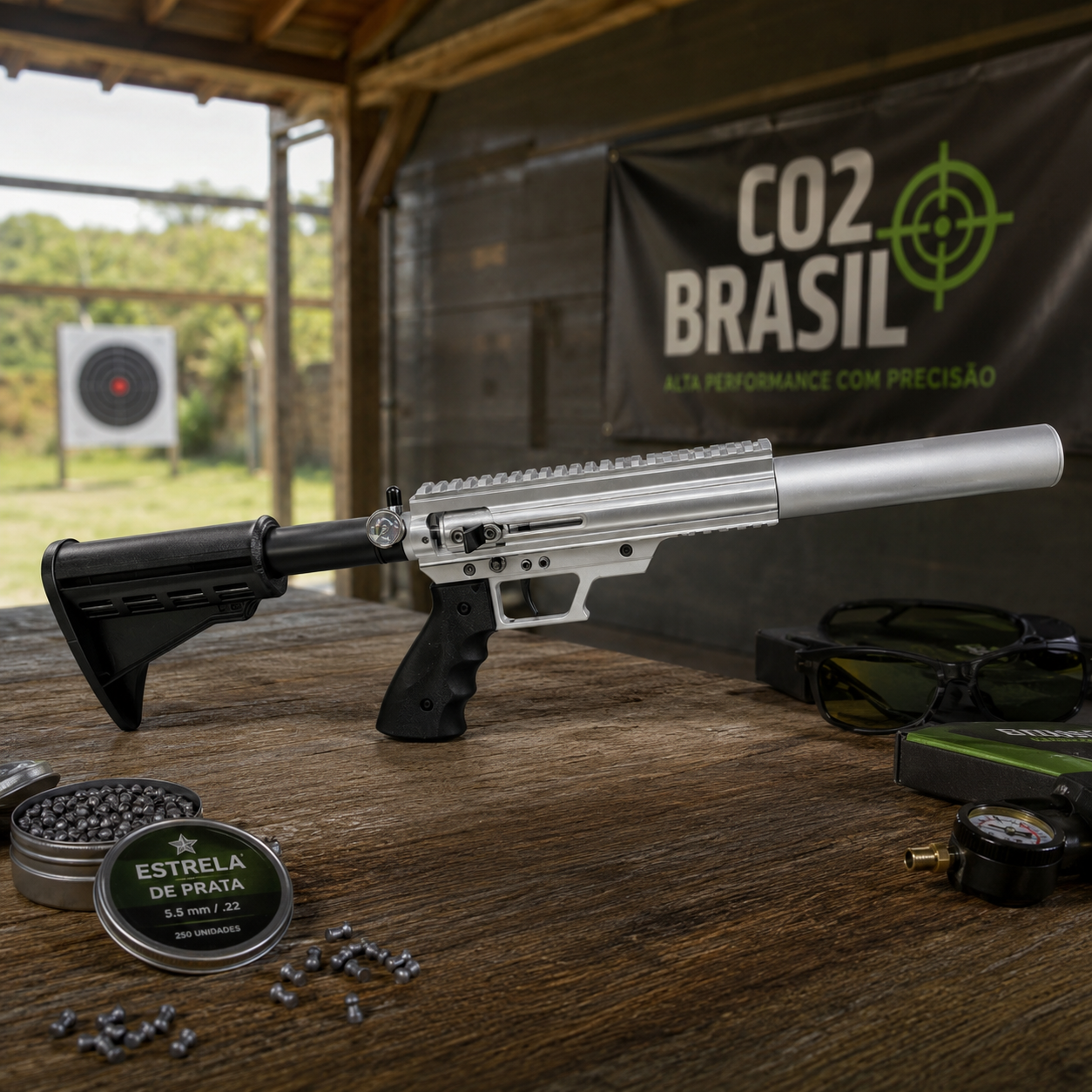 PCP Caçadora Compact 12 Polegadas - 6,35 mm (.25)