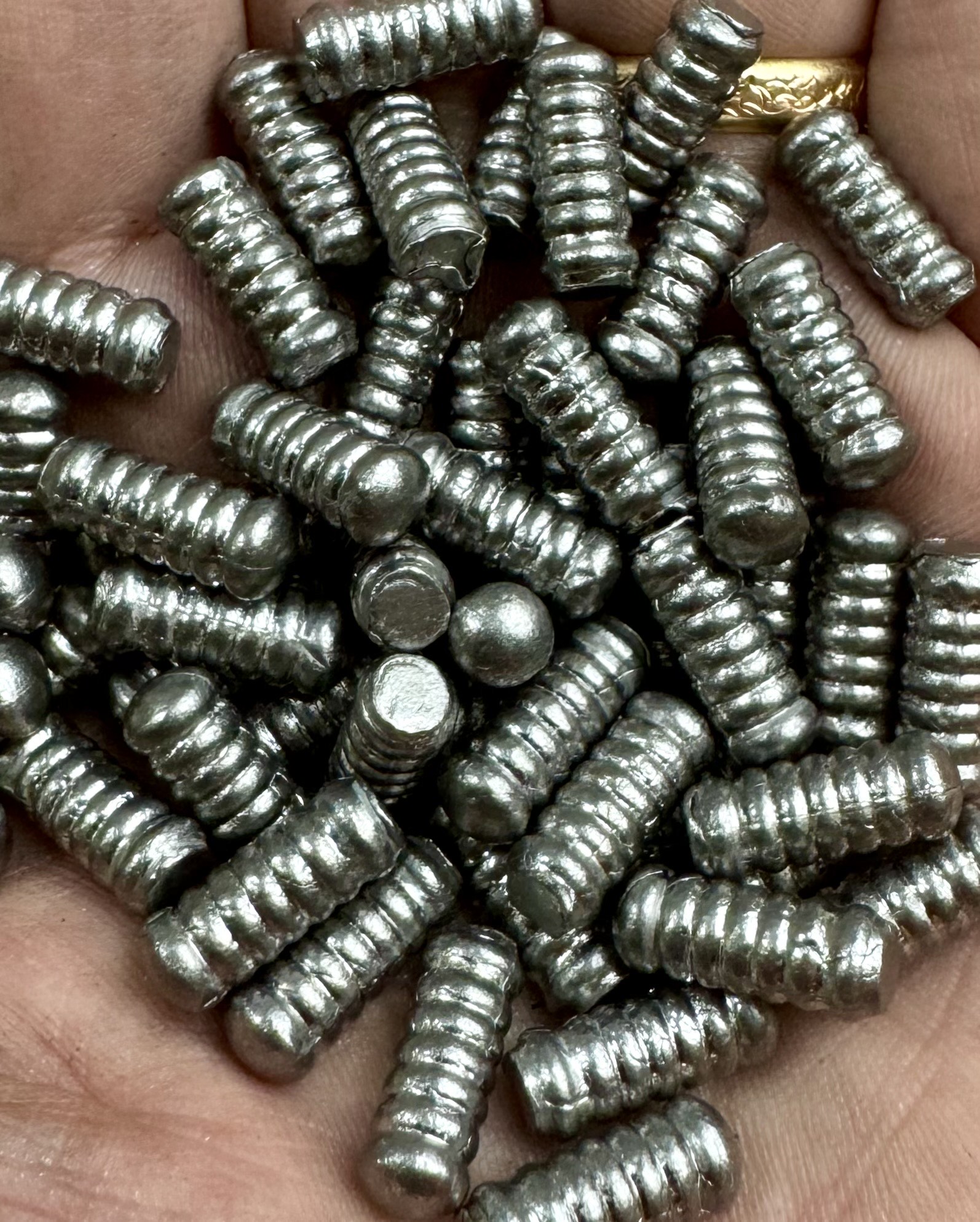 Chumbo Estrela de Prata HL 5,5mm 50 grains 3,26 gramas 14,27mm – 290 unidades - Imagem 2